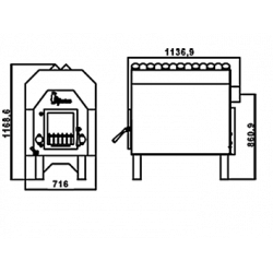 Maße Bjoern Holzofen